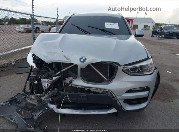 5UXTR7C5XKLF31535 2019 BMW X3 Silver Vista del cuadro de instrumentos