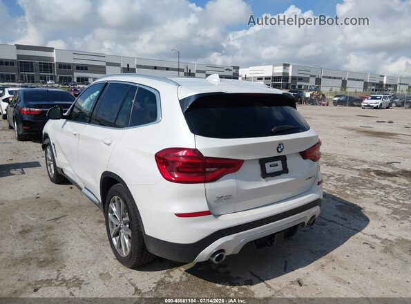 5UXTR7C5XKLR50305 2019 BMW X3 White Tył lewy