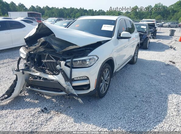 5UXTR9C50JLC72693 2018 BMW X3 White Передня ліва чверть