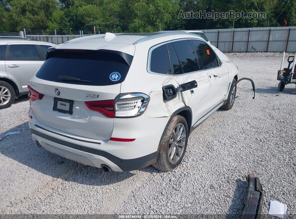 5UXTR9C50JLC72693 2018 BMW X3 White Задня права чверть