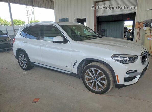 5UXTR9C50JLC77232 2018 BMW X3 White Առջևի աջ