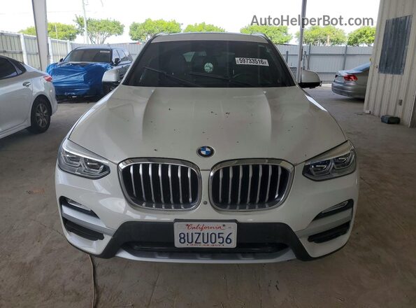 5UXTR9C50JLC77232 2018 BMW X3 White Դիմացի տեսք
