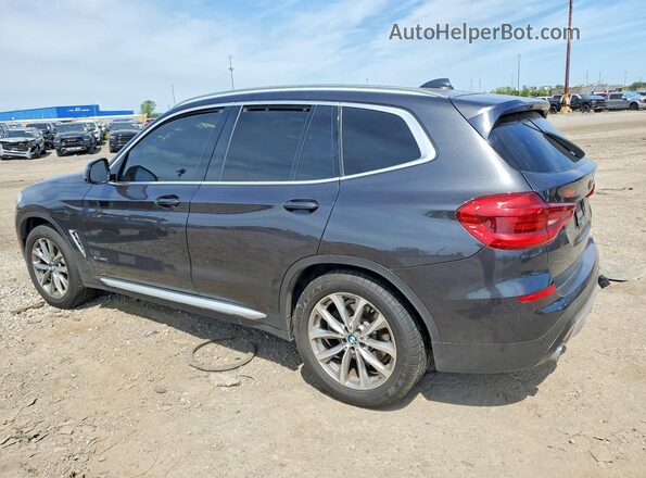 5UXTR9C50JLC79112 2018 BMW X3 Charcoal Задня ліва чверть