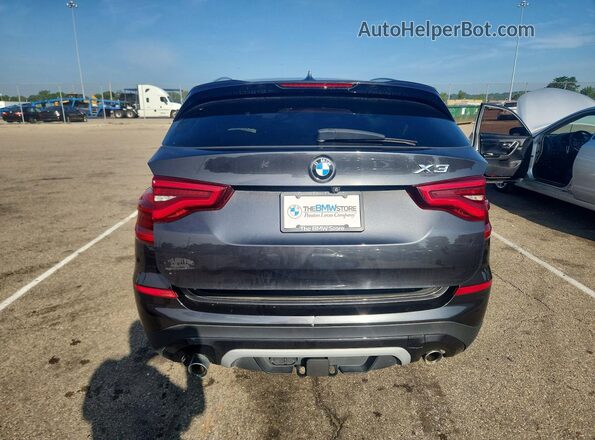 5UXTR9C50JLC82558 2018 BMW X3 Black უკანა ხედი