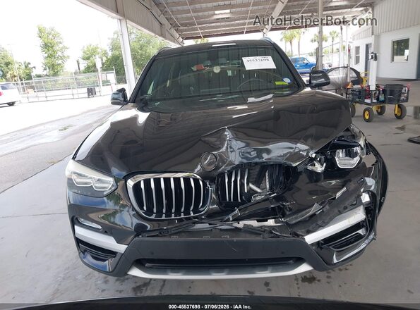 5UXTR9C50JLD66153 2018 BMW X3 Black Vista del cuadro de instrumentos