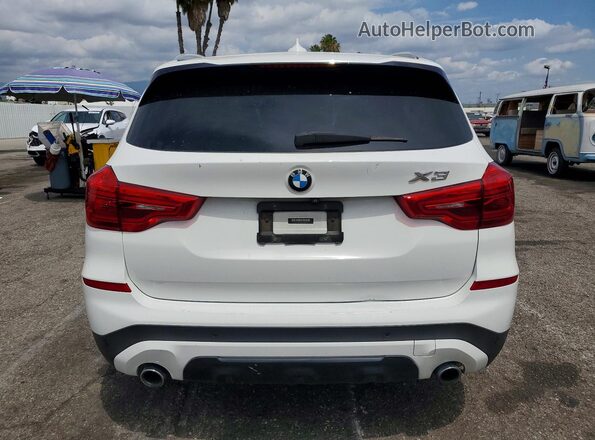 5UXTR9C50JLD66878 2018 BMW X3 White უკანა ხედი