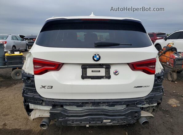 5UXTR9C50JLD70879 2018 BMW X3 White Rear view