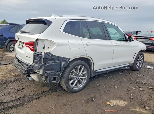 5UXTR9C50JLD70879 2018 BMW X3 White Rear right