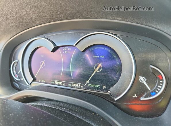 5UXTR9C50KLD94147 2019 BMW X3 Blue Vista del cuadro de instrumentos