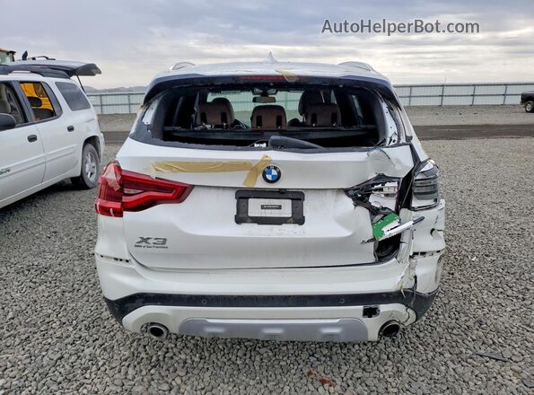 5UXTR9C50KLE14784 2019 BMW X3 White Widok z tyłu