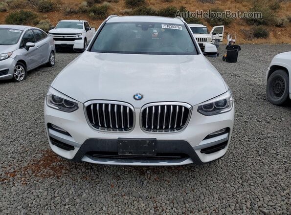 5UXTR9C50KLE14784 2019 BMW X3 White Widok z przodu