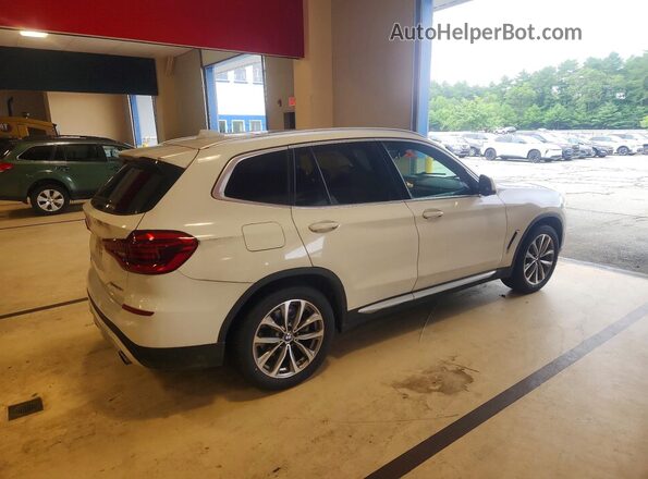 5UXTR9C50KLP77535 2019 BMW X3 White Rear right