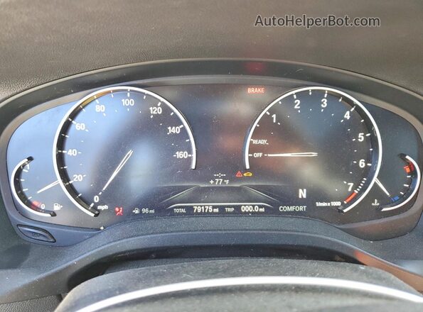 5UXTR9C50KLP85246 2019 BMW X3 Black Vista del cuadro de instrumentos