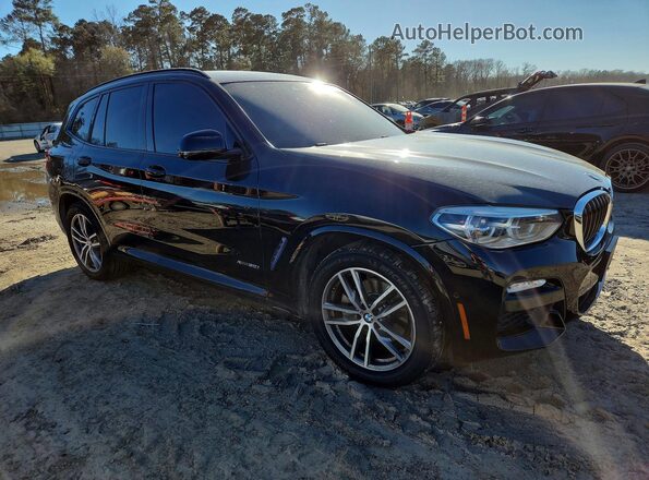 5UXTR9C51JLC75764 2018 BMW X3 Black Передня права чверть