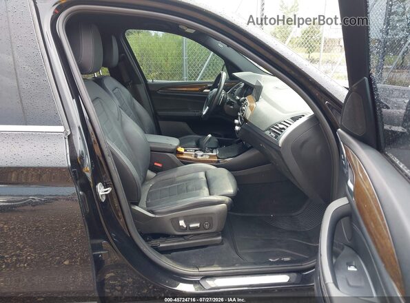 5UXTR9C51JLC80401 2018 BMW X3 Black Widok wnętrza z przodu