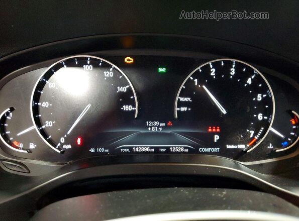 5UXTR9C51JLD60605 2018 BMW X3 Green Instrument cluster view