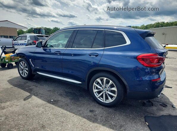 5UXTR9C51JLD63598 2018 BMW X3 Blue Tył lewy