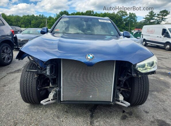5UXTR9C51JLD63598 2018 BMW X3 Blue Widok z przodu