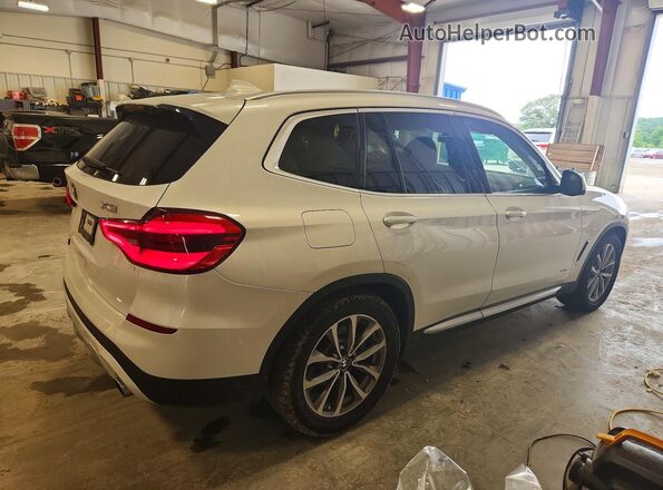 5UXTR9C51JLD66419 2018 BMW X3 White Trasero derecho