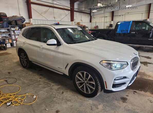 5UXTR9C51JLD66419 2018 BMW X3 White Delantero derecho