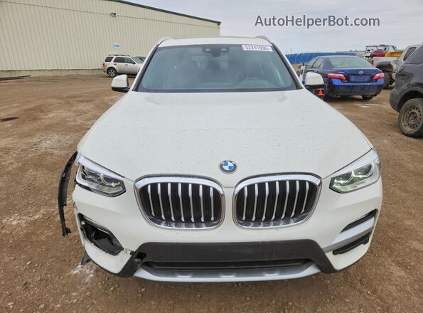 5UXTR9C51JLD69269 2018 BMW X3 White Front view