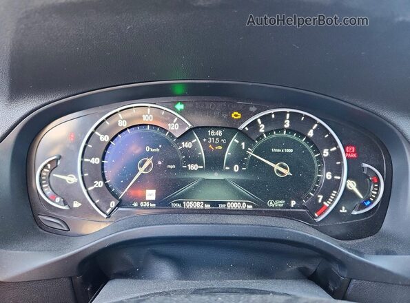 5UXTR9C51KLP91086 2019 BMW X3 Charcoal Instrument cluster view