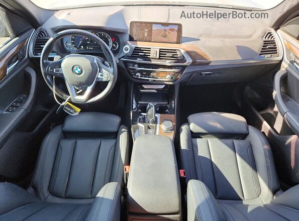 5UXTR9C51KLP91086 2019 BMW X3 Charcoal Dashboard view