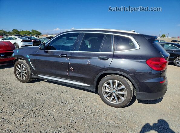 5UXTR9C51KLP91086 2019 BMW X3 Charcoal Rear left