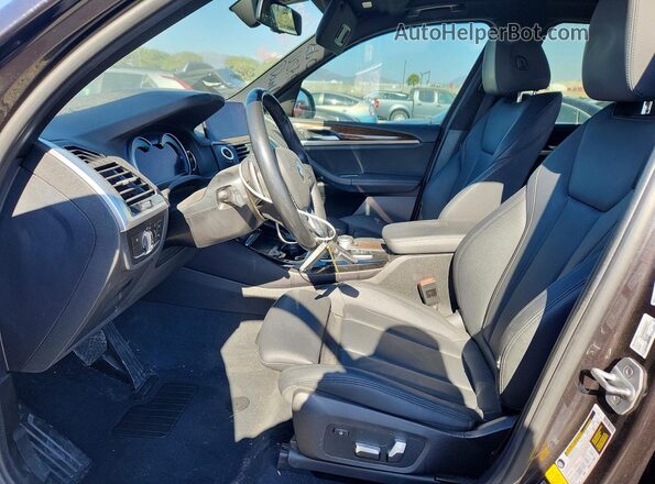 5UXTR9C51KLP91086 2019 BMW X3 Charcoal Front interior view