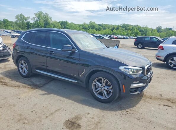 5UXTR9C52JLC73733 2018 BMW X3 Черный Передняя правая четверть