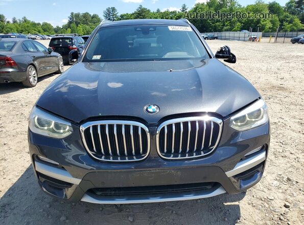5UXTR9C52JLD57809 2018 BMW X3 Charcoal Widok z przodu