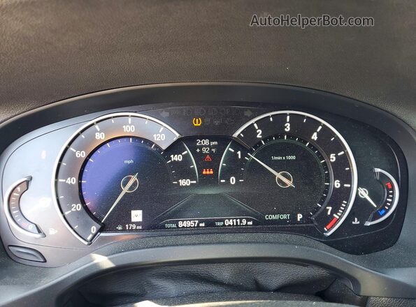 5UXTR9C52JLD57809 2018 BMW X3 Charcoal Widok zestawu wskaźników