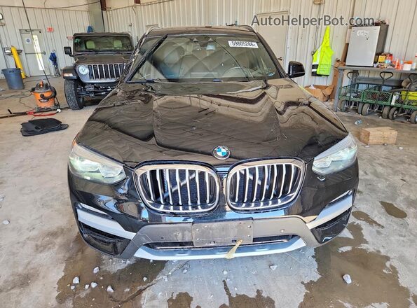 5UXTR9C52KLD90732 2019 BMW X3 Black Front view