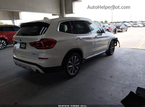 5UXTR9C52KLE12969 2019 BMW X3 White Tył prawy