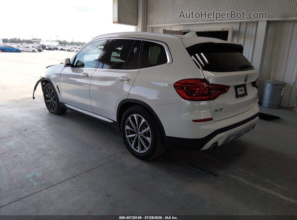 5UXTR9C52KLE12969 2019 BMW X3 White Tył lewy