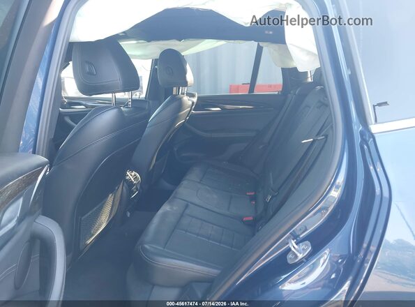 5UXTR9C52KLE14284 2019 BMW X3 Blue Vista de la etiqueta del VIN