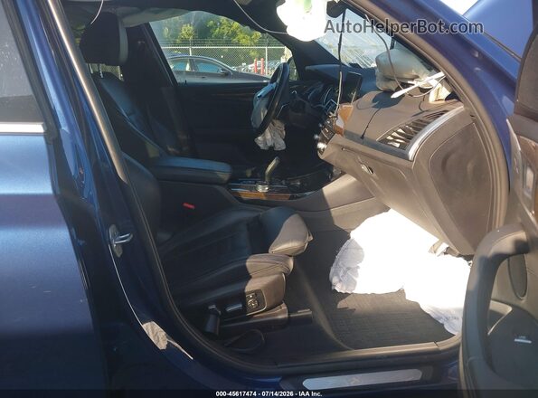5UXTR9C52KLE14284 2019 BMW X3 Blue Vista interior delantera