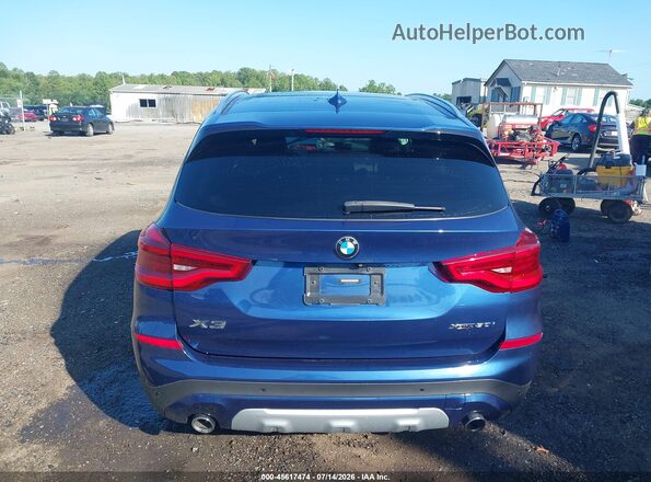 5UXTR9C52KLE14284 2019 BMW X3 Blue 
