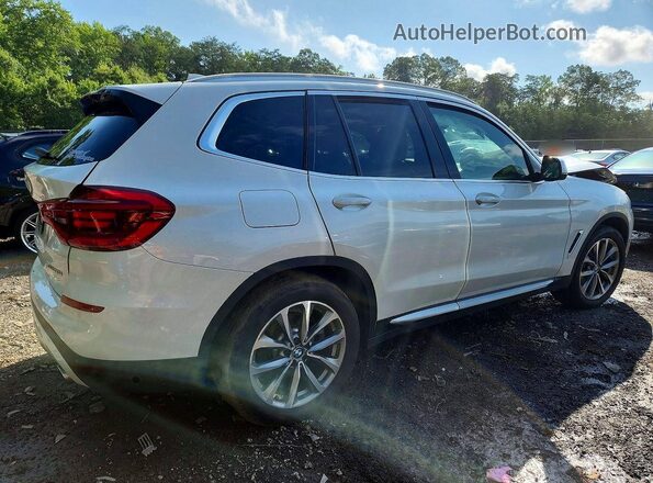 5UXTR9C52KLP89346 2019 BMW X3 White Trasero derecho