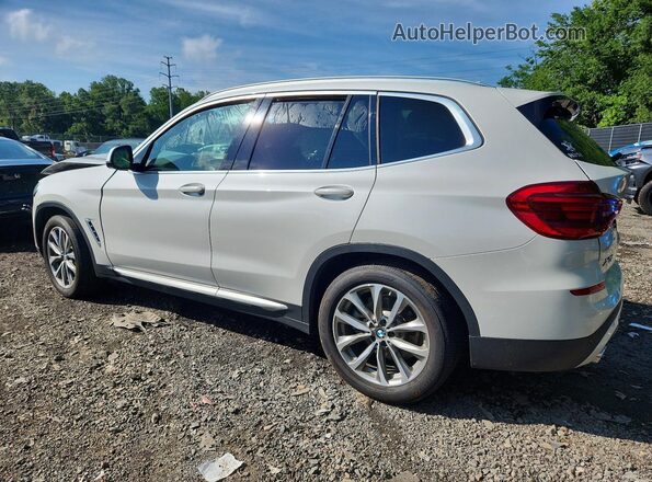 5UXTR9C52KLP89346 2019 BMW X3 White Trasero izquierdo