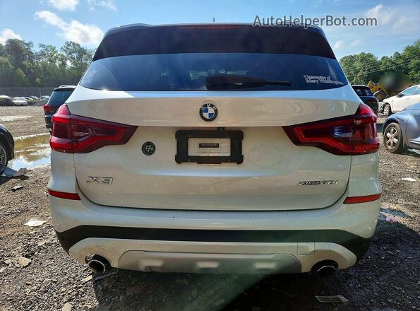 5UXTR9C52KLP89346 2019 BMW X3 White Vista trasera