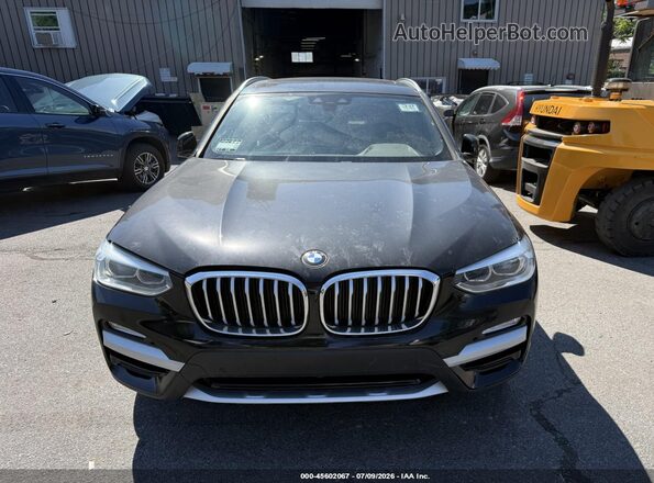 5UXTR9C52KLR09467 2019 BMW X3 Black Դիմացի տեսք