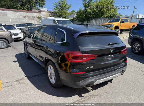 5UXTR9C52KLR09467 2019 BMW X3 Black Հետևի ձախ