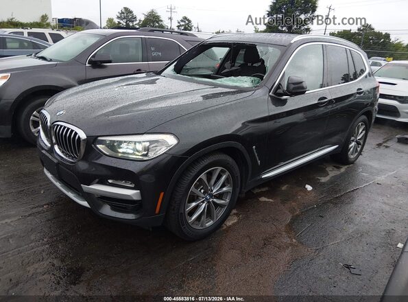 5UXTR9C53JLD73761 2018 BMW X3 Black Передня ліва чверть