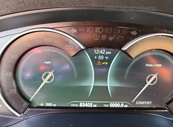 5UXTR9C53KLE13340 2019 BMW X3 Silver Vista del cuadro de instrumentos