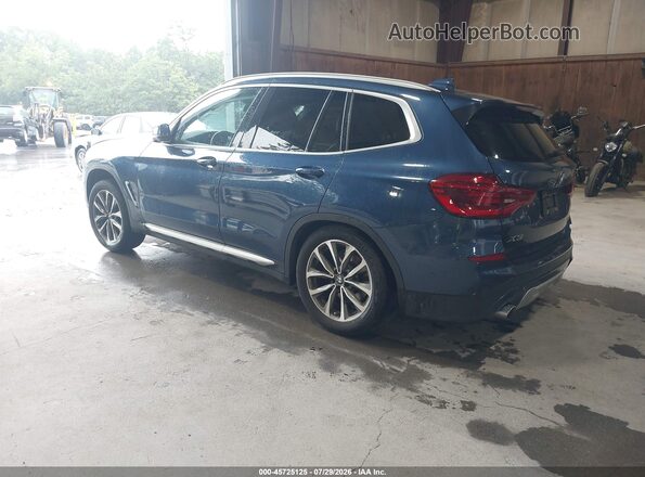 5UXTR9C53KLP94720 2019 BMW X3 Синий Задняя левая четверть