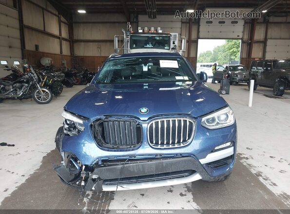 5UXTR9C53KLP94720 2019 BMW X3 Синий Вид щитка приборов