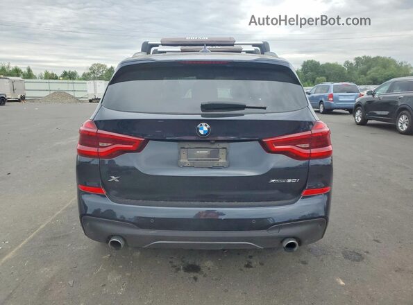5UXTR9C53KLR06724 2019 BMW X3 Blue Widok z tyłu