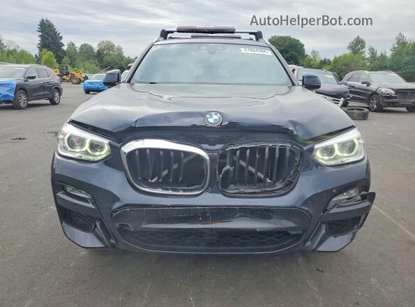 5UXTR9C53KLR06724 2019 BMW X3 Blue Widok z przodu