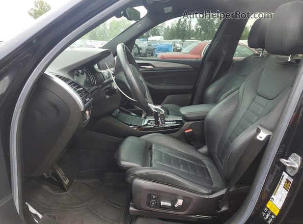 5UXTR9C53KLR06724 2019 BMW X3 Blue Widok wnętrza z przodu